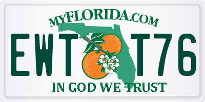 FL license plate EWTT76
