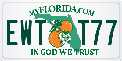 FL license plate EWTT77