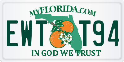 FL license plate EWTT94