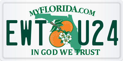 FL license plate EWTU24