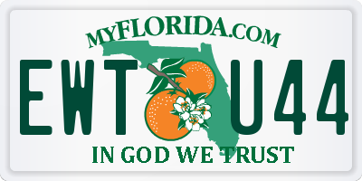 FL license plate EWTU44