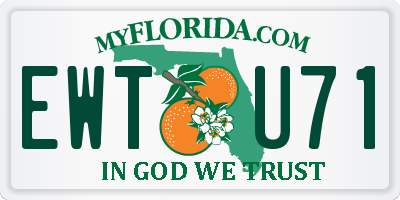 FL license plate EWTU71