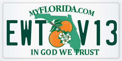 FL license plate EWTV13