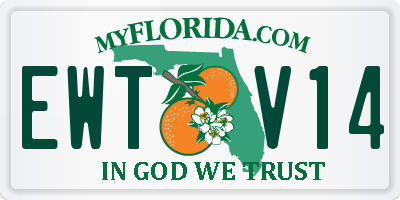 FL license plate EWTV14