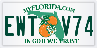 FL license plate EWTV74