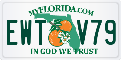FL license plate EWTV79