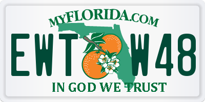 FL license plate EWTW48