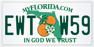 FL license plate EWTW59