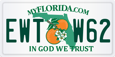 FL license plate EWTW62