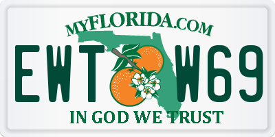 FL license plate EWTW69