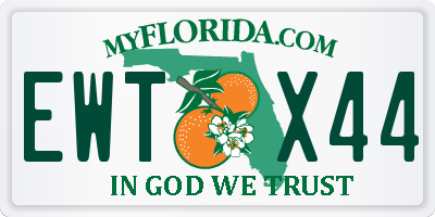 FL license plate EWTX44