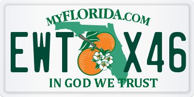 FL license plate EWTX46