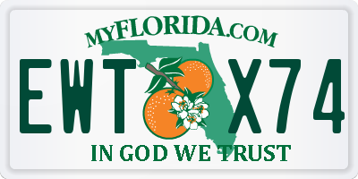 FL license plate EWTX74