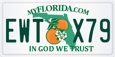 FL license plate EWTX79
