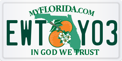 FL license plate EWTY03