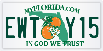 FL license plate EWTY15
