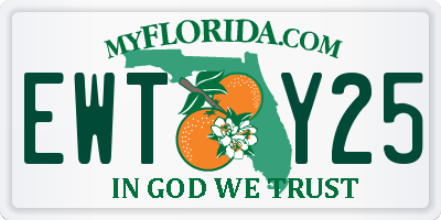 FL license plate EWTY25