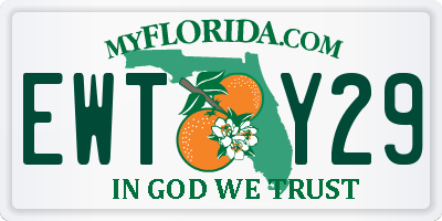 FL license plate EWTY29
