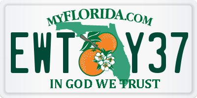 FL license plate EWTY37