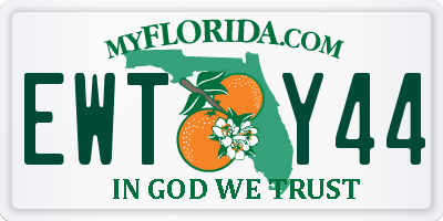 FL license plate EWTY44