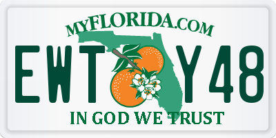 FL license plate EWTY48