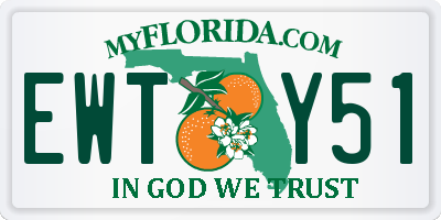FL license plate EWTY51