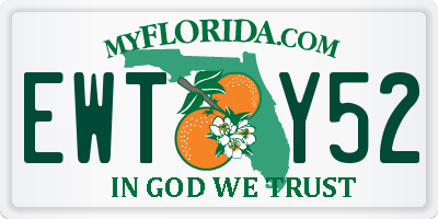 FL license plate EWTY52