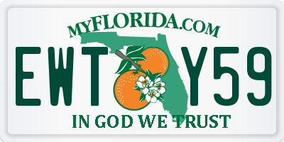 FL license plate EWTY59