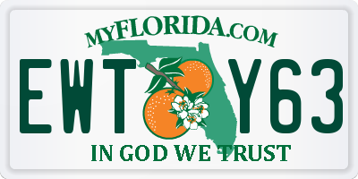 FL license plate EWTY63