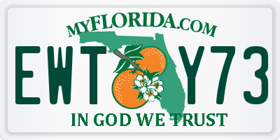 FL license plate EWTY73