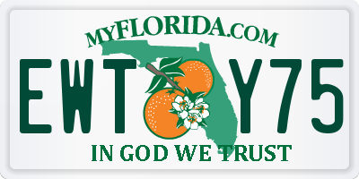 FL license plate EWTY75