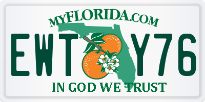 FL license plate EWTY76