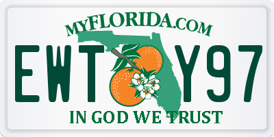 FL license plate EWTY97