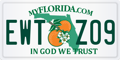 FL license plate EWTZ09