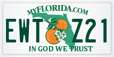 FL license plate EWTZ21
