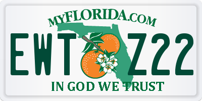 FL license plate EWTZ22