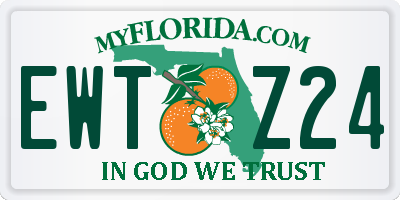 FL license plate EWTZ24