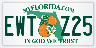 FL license plate EWTZ25