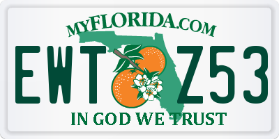 FL license plate EWTZ53