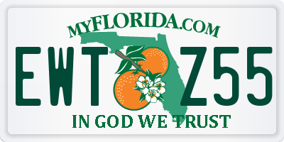 FL license plate EWTZ55