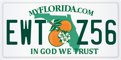 FL license plate EWTZ56