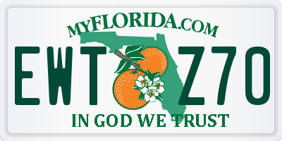 FL license plate EWTZ70