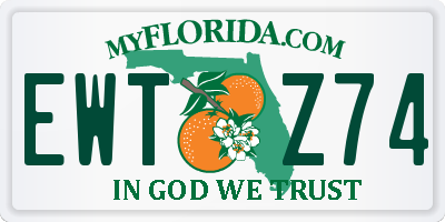FL license plate EWTZ74
