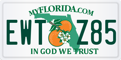 FL license plate EWTZ85