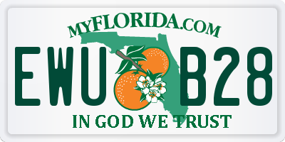 FL license plate EWUB28