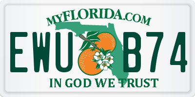 FL license plate EWUB74
