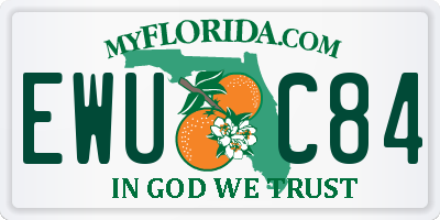 FL license plate EWUC84