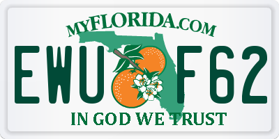 FL license plate EWUF62