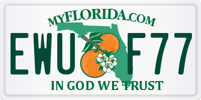 FL license plate EWUF77