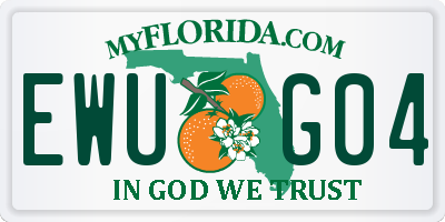 FL license plate EWUG04
